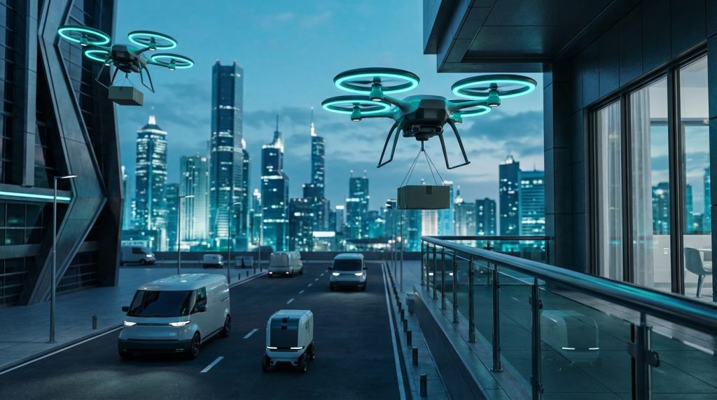 Read more about the article Future of Delivery: Drones and Last-Mile Logistics